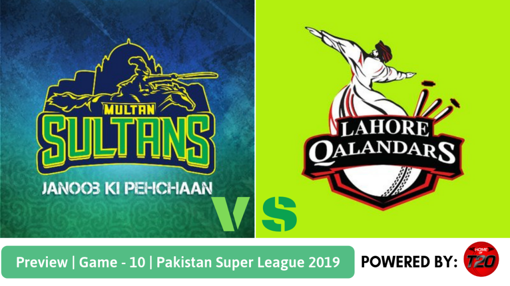 Pakistan Super League 2019 Match 10 Lahore Qalandars vs Multan Sultans