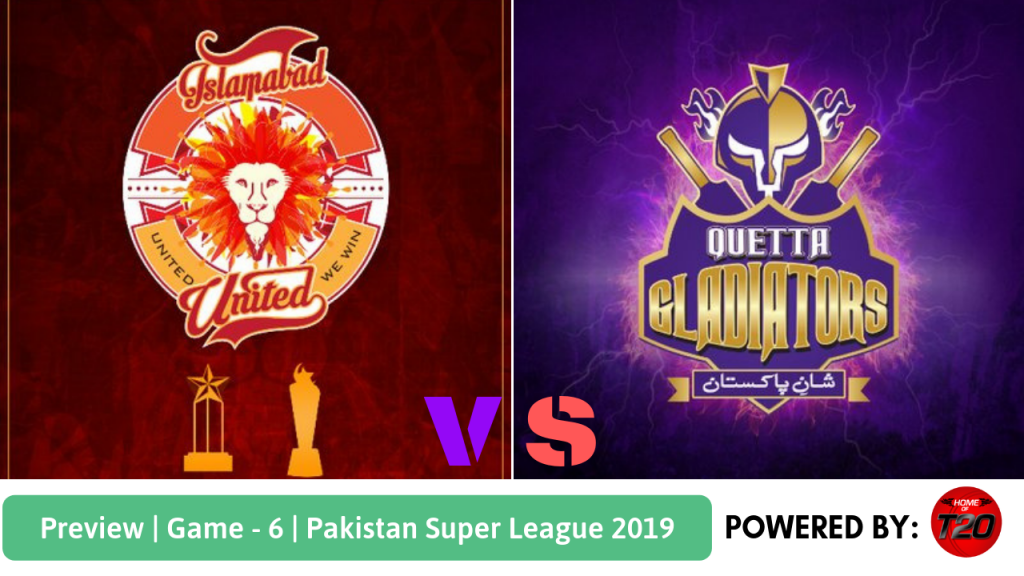 Preview: Pakistan Super League 2019, Match 6, Islamabad United vs Quetta Gladiators