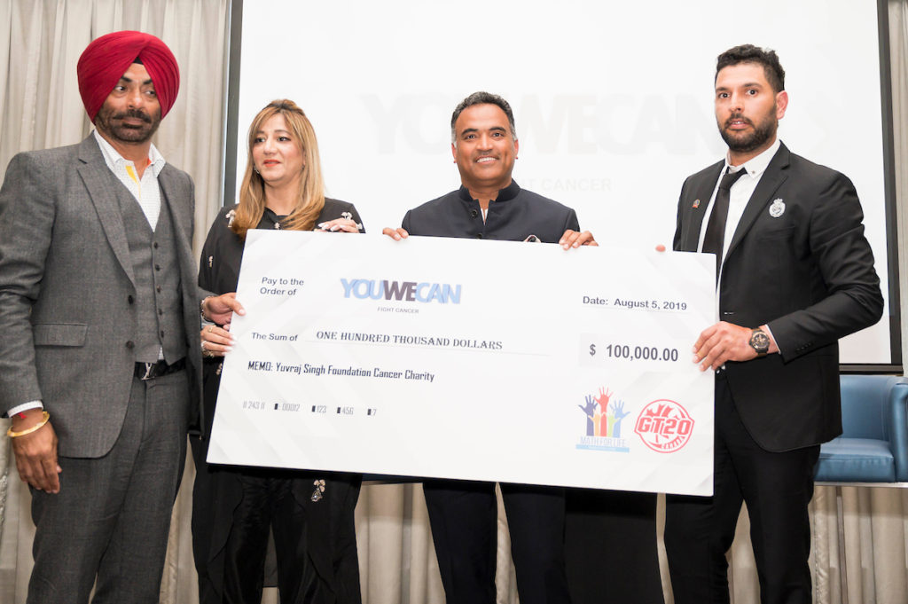 Yuvraj Singh’s YOUWECAN Fundraiser A Huge Success