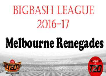 Melbourne Renegades Squad 2016-17 Season