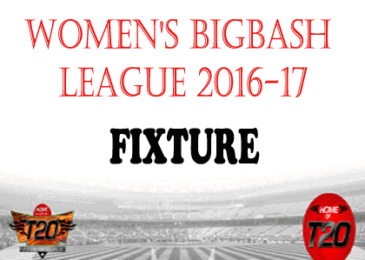 WOMEN’S BIG BASH LEAGUE 2016-17 FIXTURE