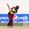 Windies cruised to a thumping 71-run victory in the first T20I in Karachi