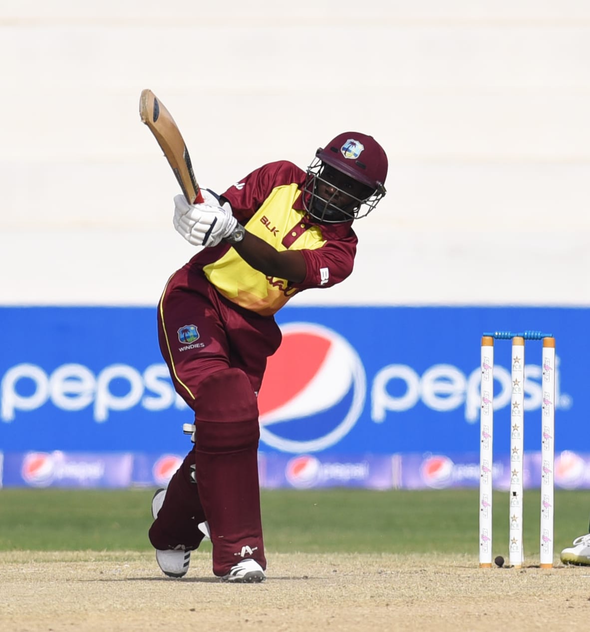 Windies cruised to a thumping 71-run victory in the first T20I in Karachi