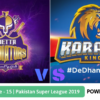 Preview: Pakistan Super League 2019, Match 15, Quetta Gladiators vs Karachi Kings