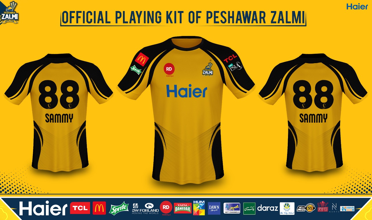 Peshawar Zalmi jersey revealed by Daren Sammy himself