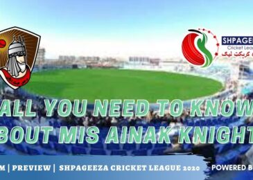 Shpageeza Cricket League All you need to know about Mis Ainak Knights
