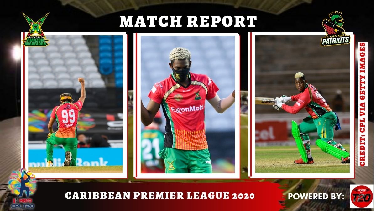Warriors squeeze past patriots in CPL match 4