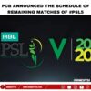 PCB announced the schedule of remaining matches of #PSL5