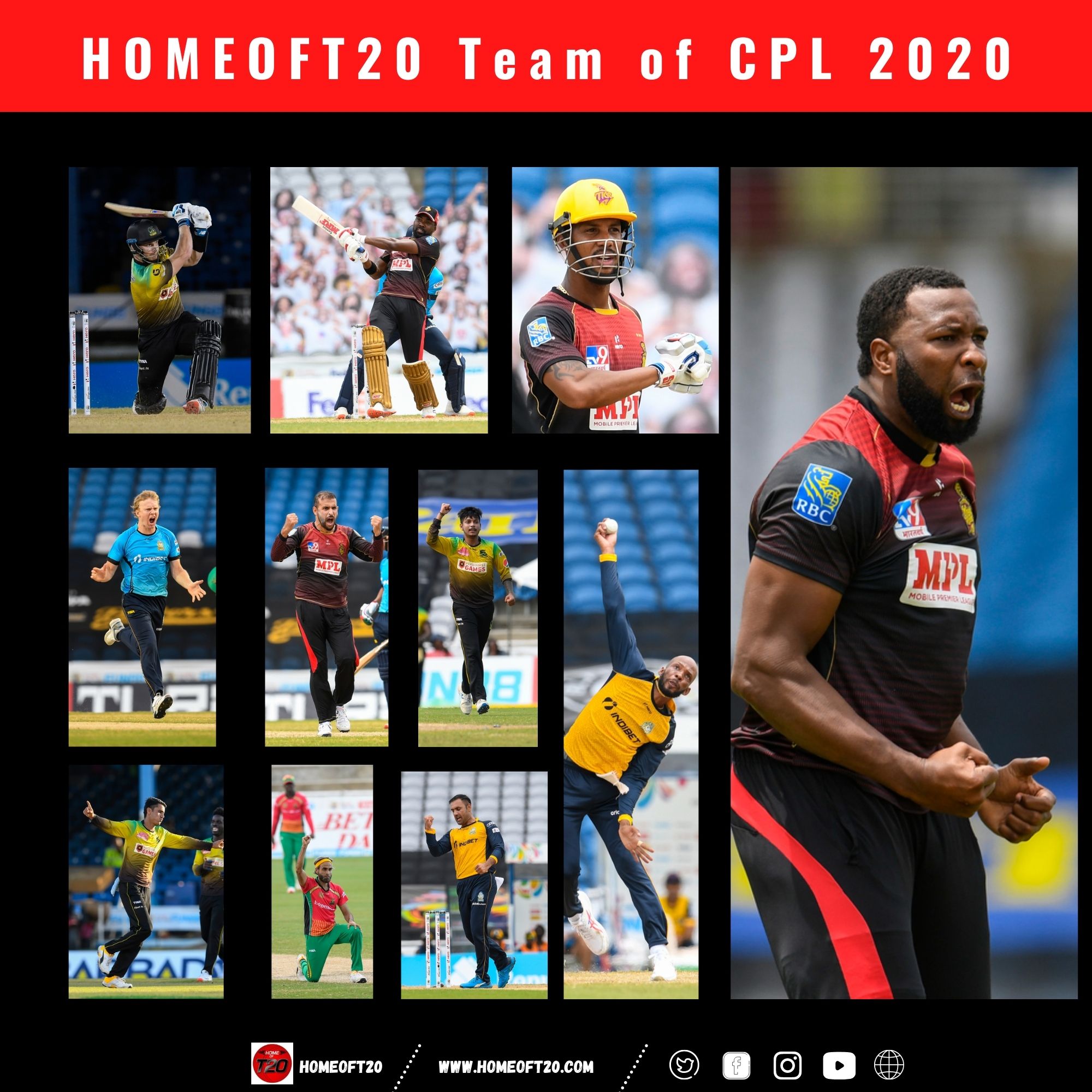 Home of T20 Team of the Caribbean Premier League 2020