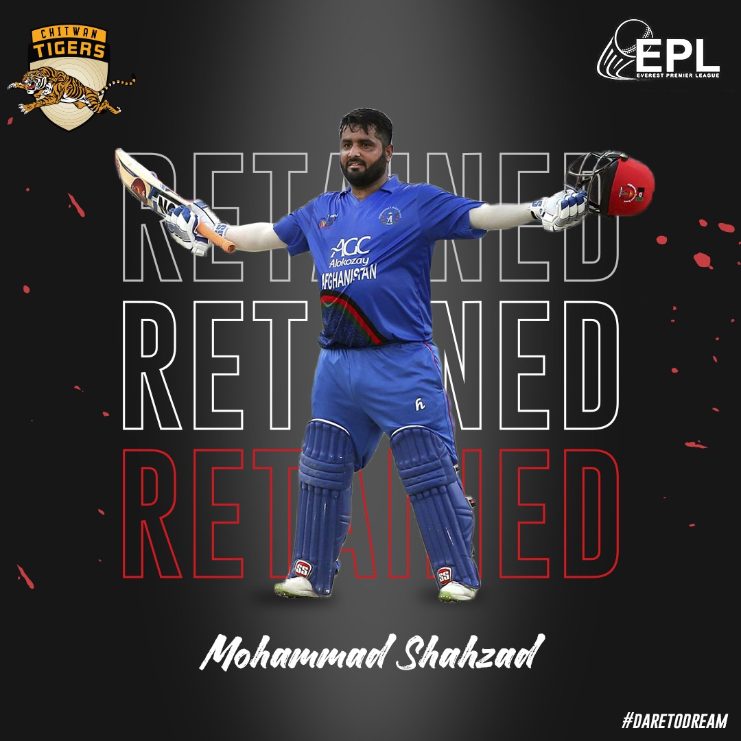 Chitwan Tigers retain Afghanistan's Mohammad Shahzad