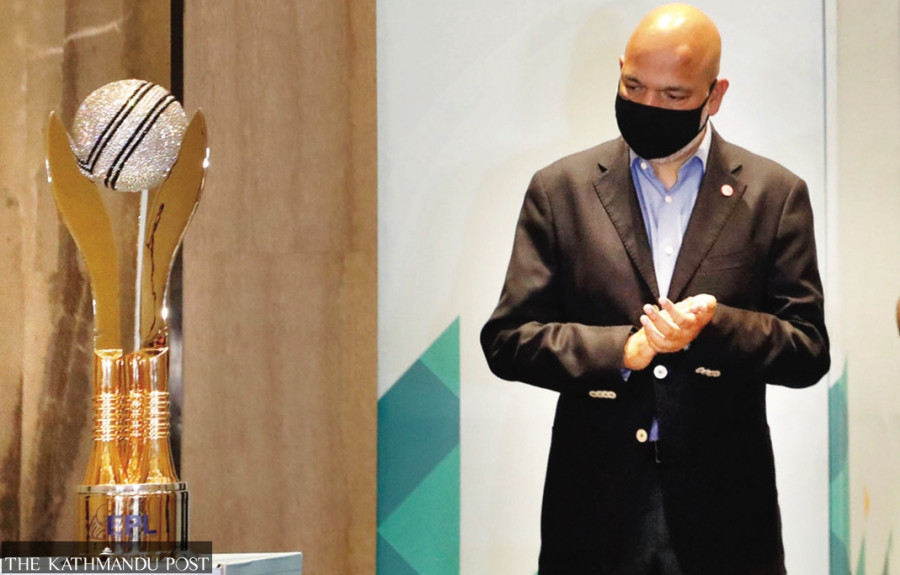 Everest Premier League T20 cricket trophy unveiled