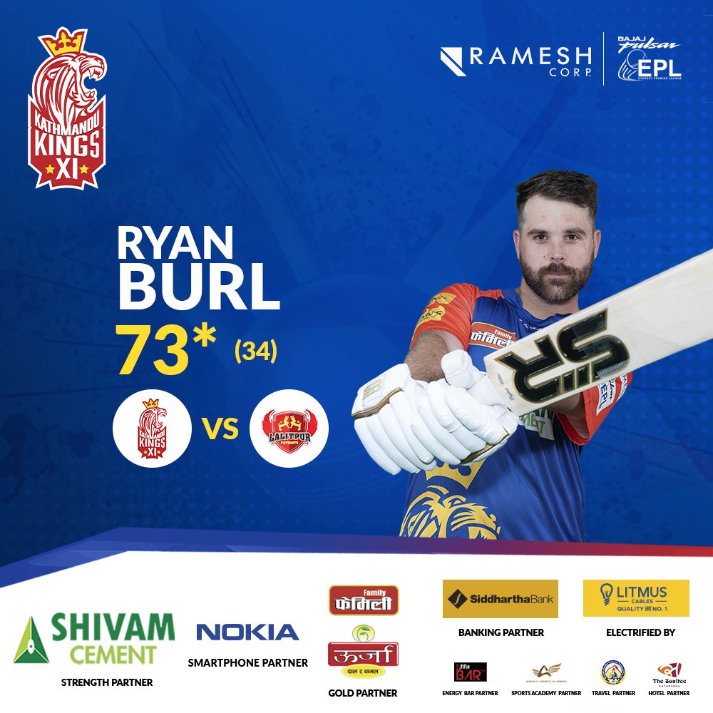 Kathmandu Kings XI beat Lalitpur Patriots by 7 wickets