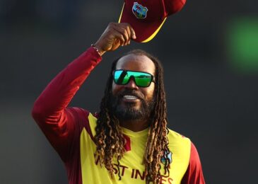 The cricket legend Chris Gayle of West Indies says goodbye to Cricket