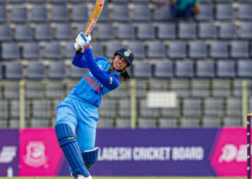 India defeats Bangladesh by 59 runs in the Women’s Asia Cup thanks to a strong top-order performance.