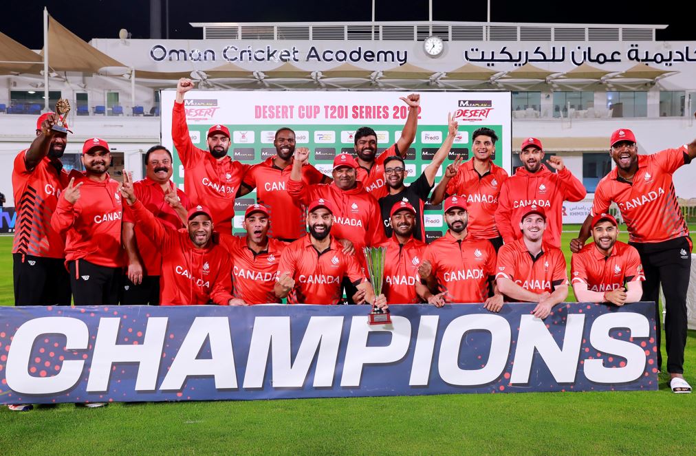 Canada crowned as Champions of 2022 Desert Cup T20I