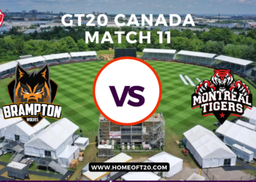 GT20 Canada Match 11, Brampton Wolves vs Montreal Tigers Match Preview, Pitch Report, Weather Report, Predicted XI, Fantasy Tips, and Live Streaming Details