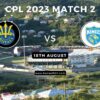 CPL 2023 Match 2, Saint Lucia Kings vs Barbados Royals Match Preview, Pitch Report, Weather Report, Predicted XI, Fantasy Tips, and Live Streaming Details