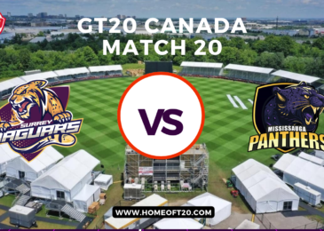 GT20 Canada Match 20, Surrey Jaguars vs Mississauga Panthers Match Preview, Pitch Report, Weather Report, Predicted XI, Fantasy Tips, and Live Streaming Details