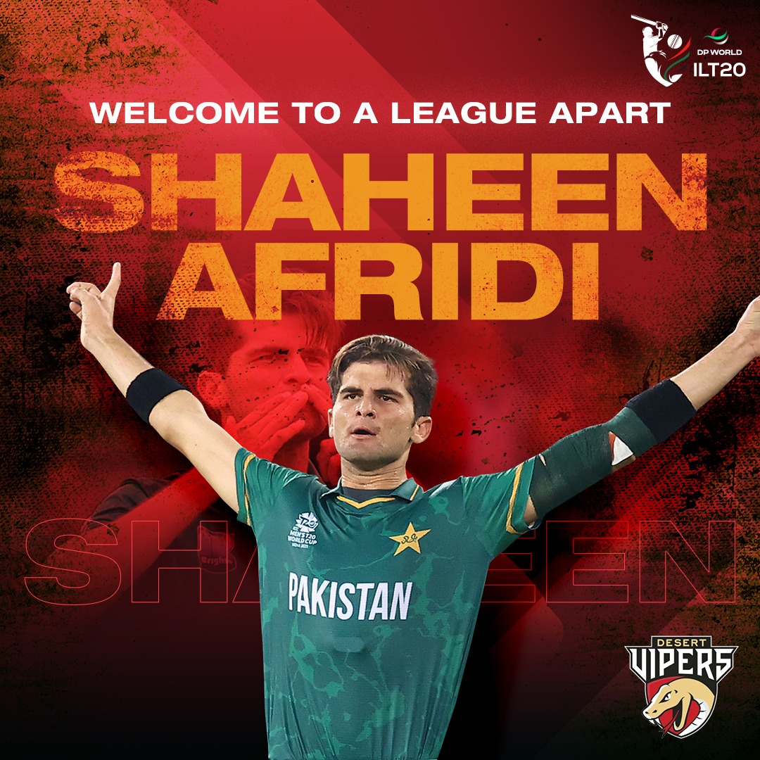 Shaheen Shah Afridi Joins Desert Vipers