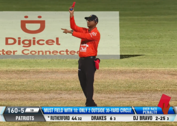 Watch: Narine becomes first player to be sent off in Cricket under new red card rule in CPL 2023