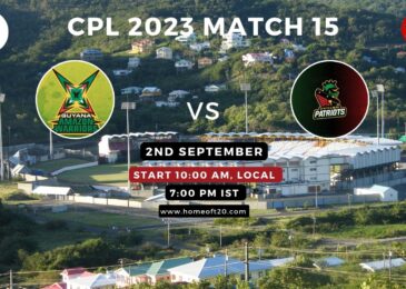 CPL 2023 Match 15, Guyana Amazon Warriors vs St Kitts and Nevis Patriots Match Preview, Pitch Report, Weather Report, Predicted XI, Fantasy Tips, and Live Streaming Details