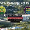 CPL 2023 Match 30, Guyana Amazon Warriors vs Barbados Royals Match Preview, Pitch Report, Weather Report, Predicted XI, Fantasy Tips, and Live Streaming Details