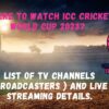 Where to Watch ICC Cricket World Cup 2023, List of TV Channels (Broadcasters ) and Live Streaming Details