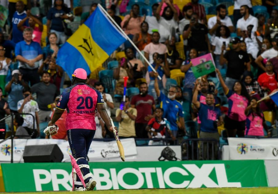 Rakheem Cornwell's knock lights up Kensington Oval