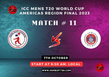 ICC Men’s T20 World Cup Americas Region Final 2023 Match 11, Cayman Islands vs Panama Match Preview, Pitch Report, Weather Report, Predicted XI, Fantasy Tips, and Live Streaming Details