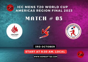 ICC Men’s T20 World Cup Americas Region Final 2023 Match 5, Canada vs Panama Islands Match Preview, Pitch Report, Weather Report, Predicted XI, Fantasy Tips, and Live Streaming Details