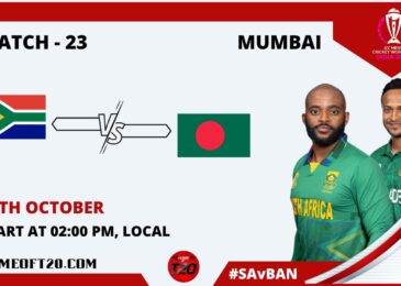 ICC Men’s ODI World Cup 2023 Match 23rd, South Africa vs Bangladesh Match Preview, Pitch Report, Weather Report, Predicted XI, Fantasy Tips, and Live Streaming Details