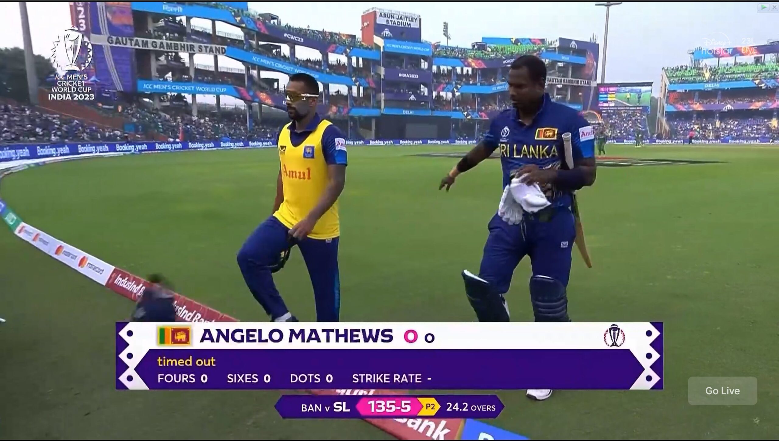 What is timed out in cricket?