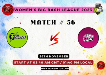 WBBL 2023 Match 56, Sydney Sixers-W vs Sydney Thunder-W Match Preview, Pitch Report, Weather Report, Predicted XI, Fantasy Tips, and Live Streaming Details