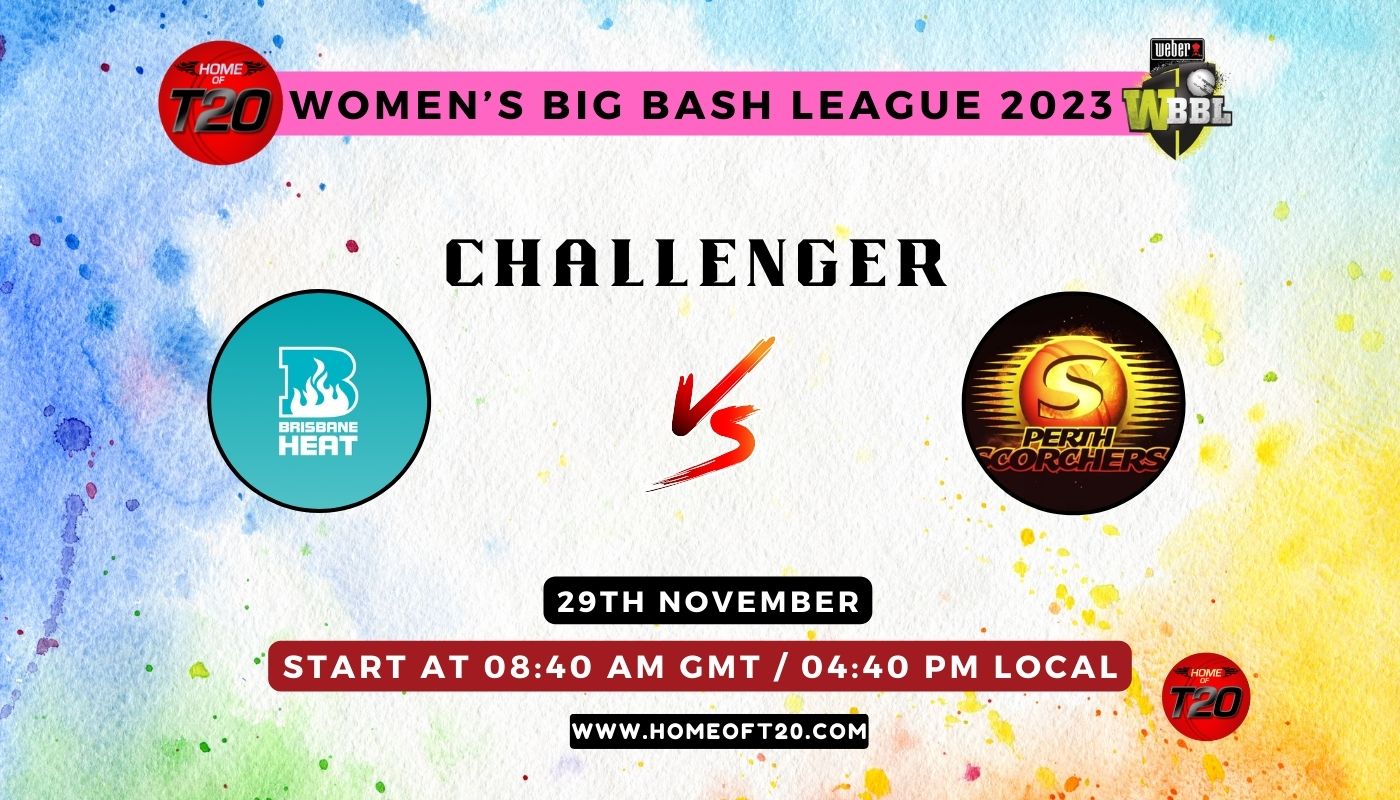 WBBL 2023 Challenger, Perth Scorchers-W Match vs Brisbane Heat-W Preview, Pitch Report, Weather Report, Predicted XI, Fantasy Tips, and Live Streaming Details