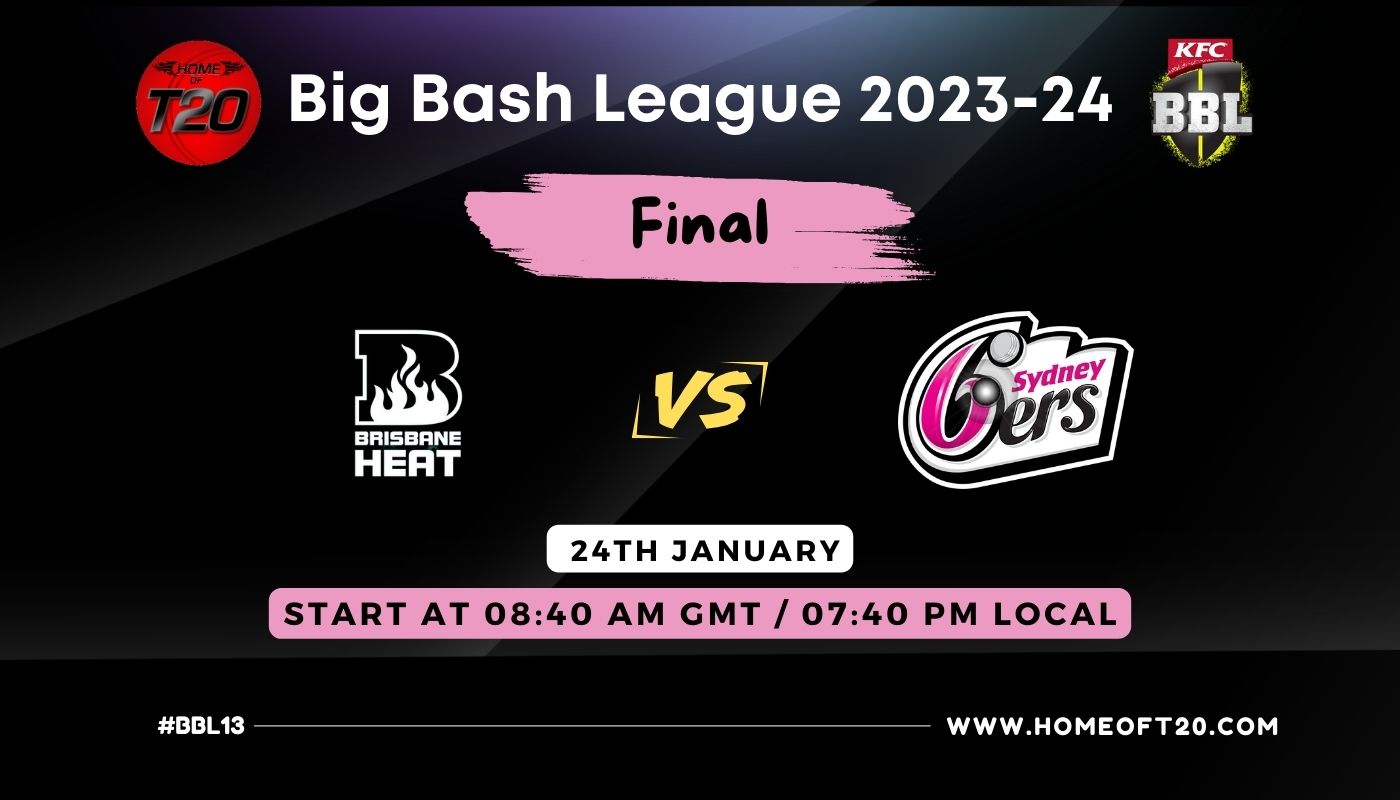 BBL 2024 Final, Sydney Sixers vs Brisbane Heat Match Preview, Pitch Report, Weather Report, Predicted XI, Fantasy Tips, and Live Streaming Details