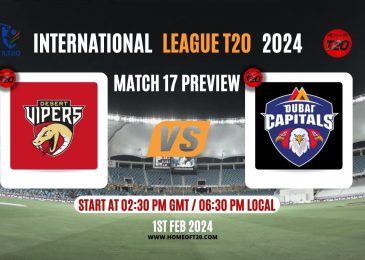 ILT20 2024 Match 17, Dubai Capitals vs Desert Vipers Preview, Pitch Report, Weather Report, Predicted XI, Fantasy Tips, and Live Streaming Details