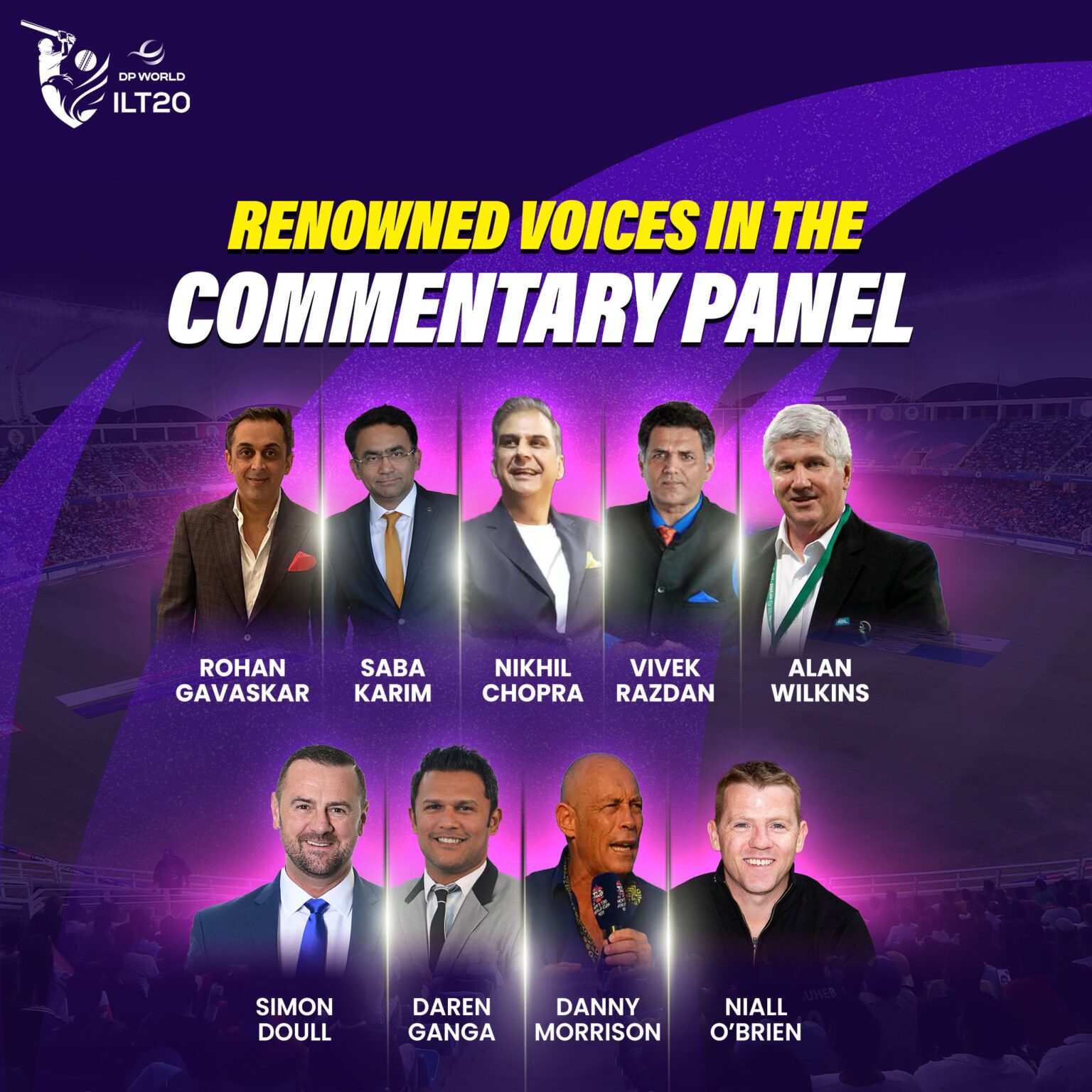 Star Studded Commentary Panel Set For DP World ILT20 Season 2 Home Of T20 star-studded-commentary-panel-set-for-dp-world-ilt20-season-2-home-of-t20