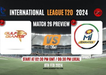 ILT20 2024 Match 26, Gulf Giants vs MI Emirates Preview, Pitch Report, Weather Report, Predicted XI, Fantasy Tips, and Live Streaming Details