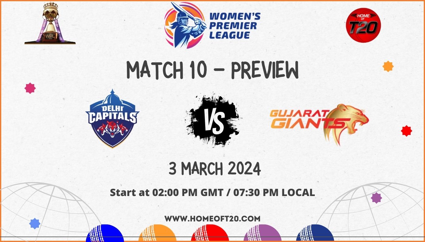 WPL 2024 Match 10, Gujarat Giants vs Delhi Capitals Preview, Pitch Report, Weather Report, Predicted XI, Fantasy Tips, and Live Streaming Details
