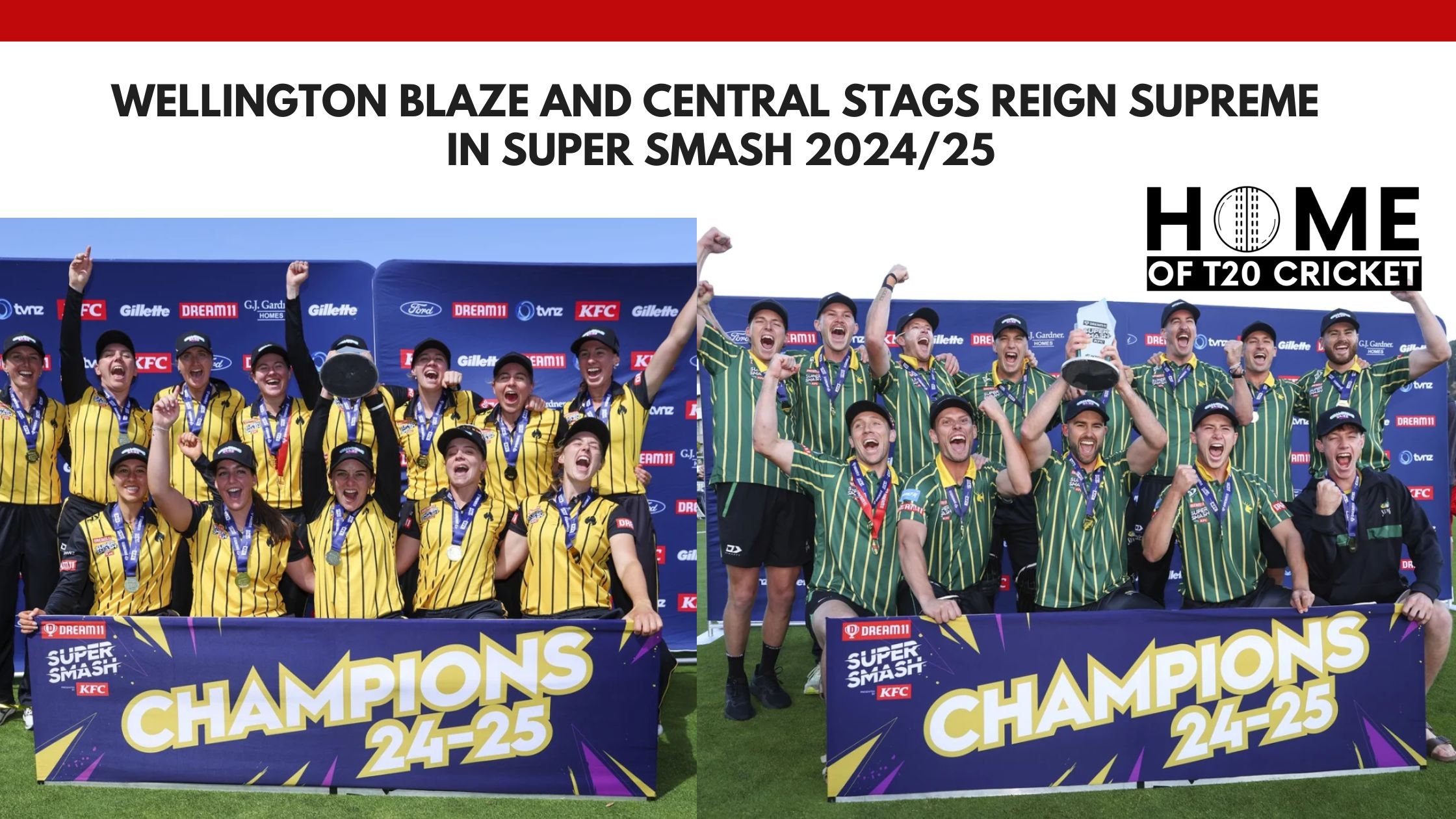 Wellington Blaze and Central Stags Reign Supreme in Super Smash 2024/25