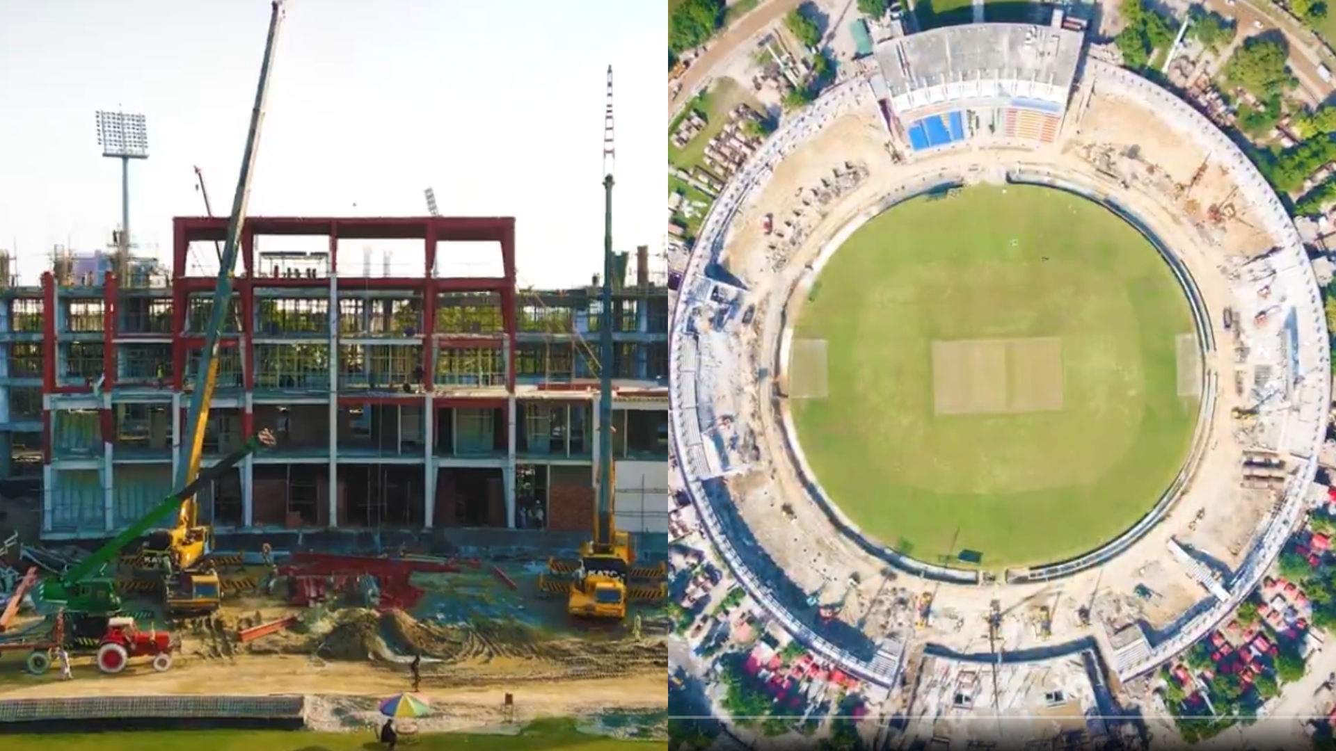 Reconstruction of Gaddafi stadium was completed in how many days?