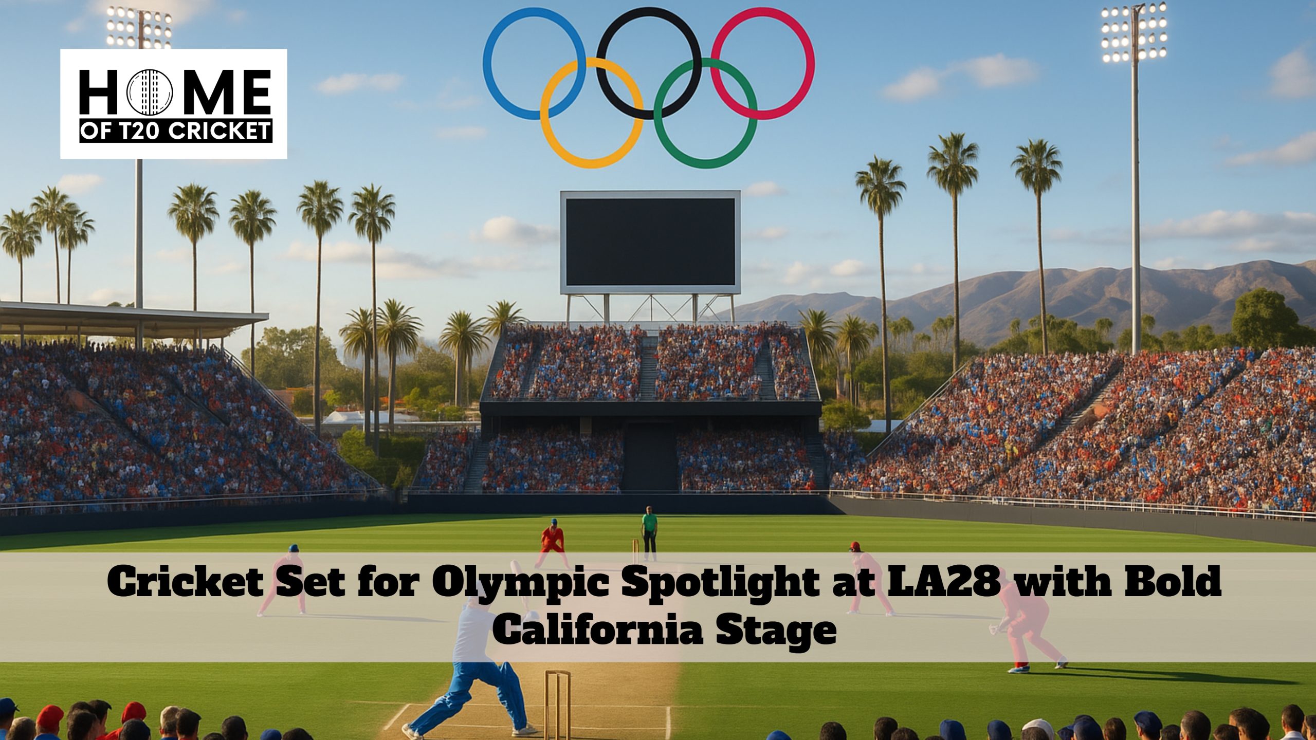 Cricket Set for Olympic Spotlight at LA28 with Bold California Stage
